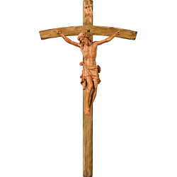 Cristo Pisa en cruz arqueada